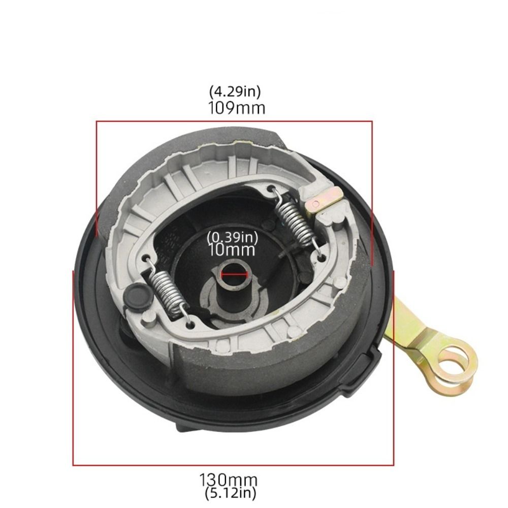 Universal 110 Type 110 Front Drum Brake Sensitive Braking Aluminum EBike Front Drum Brake Thickened Material 10mm Holes Front Wheel Brake Cg125 Gn250
