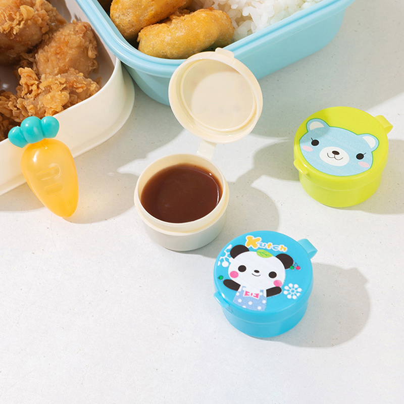 3/4pcs Mini Condiment Squeeze Bottle Salad Dressing Ketchup Squeeze Jar Container Plastic Portable Lunch Box Sauce Spray Bottle CF8