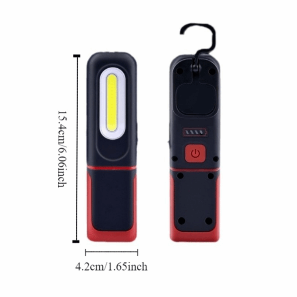 Portable Super Bright LED Work Light Rechargeable Powerful Light Magnetic Work Light 360° Rotation with Hanging Hook Emergency Lamp Camping