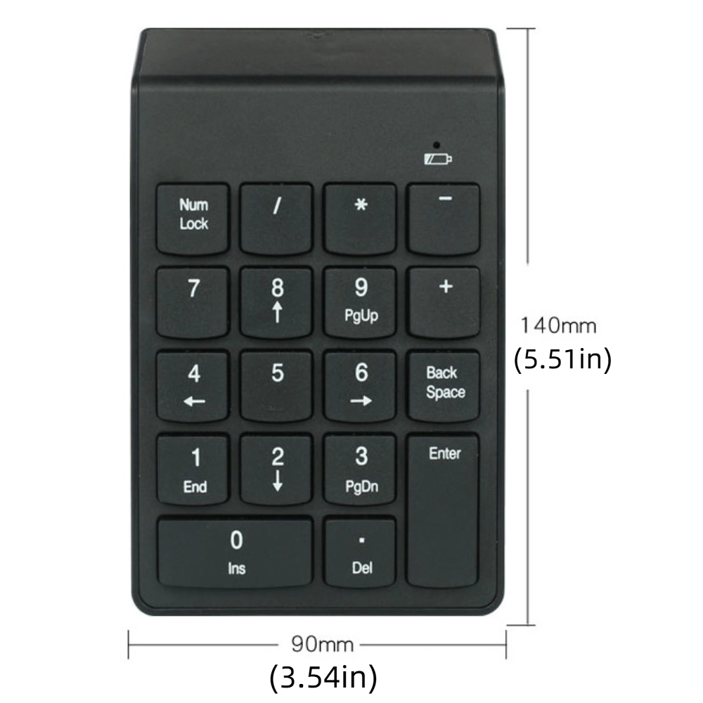 Mini 2.4G Wireless Wireless Keyboard 18 Keys Slim Design Mini Digital Keypad Bluetooth Portable Wireless Numeric Keypad Office