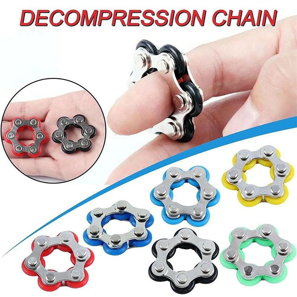 Novelty Funny Anxiety Antistress Fidget Gift Sensory Fidget Chain Bike Chain Hands