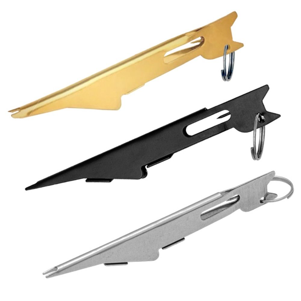 Light Weight Fast Tie Tying Fast Tie Tying Knot Tool Knotter Line Winder Tie Hook Device Stainless Steel Knot Tying Tool
