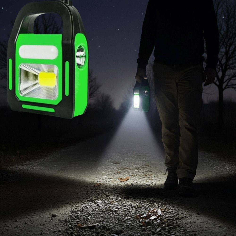 Multi-Function 3 in Solar Camping Lantern Rechargeable Waterproof COB LED Work Lamp Portable Emergency Flashlight Emergency Power Failure