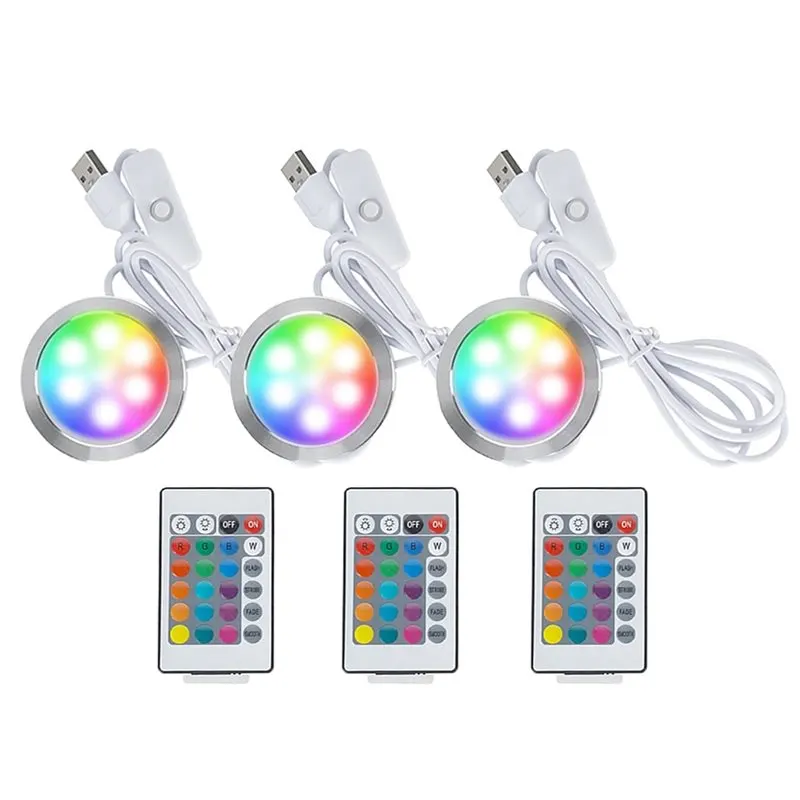Remote Control RGB LED Lamp Kit 001 Power Outage Color Storage 3D Printed DIY Hardware Model Parts