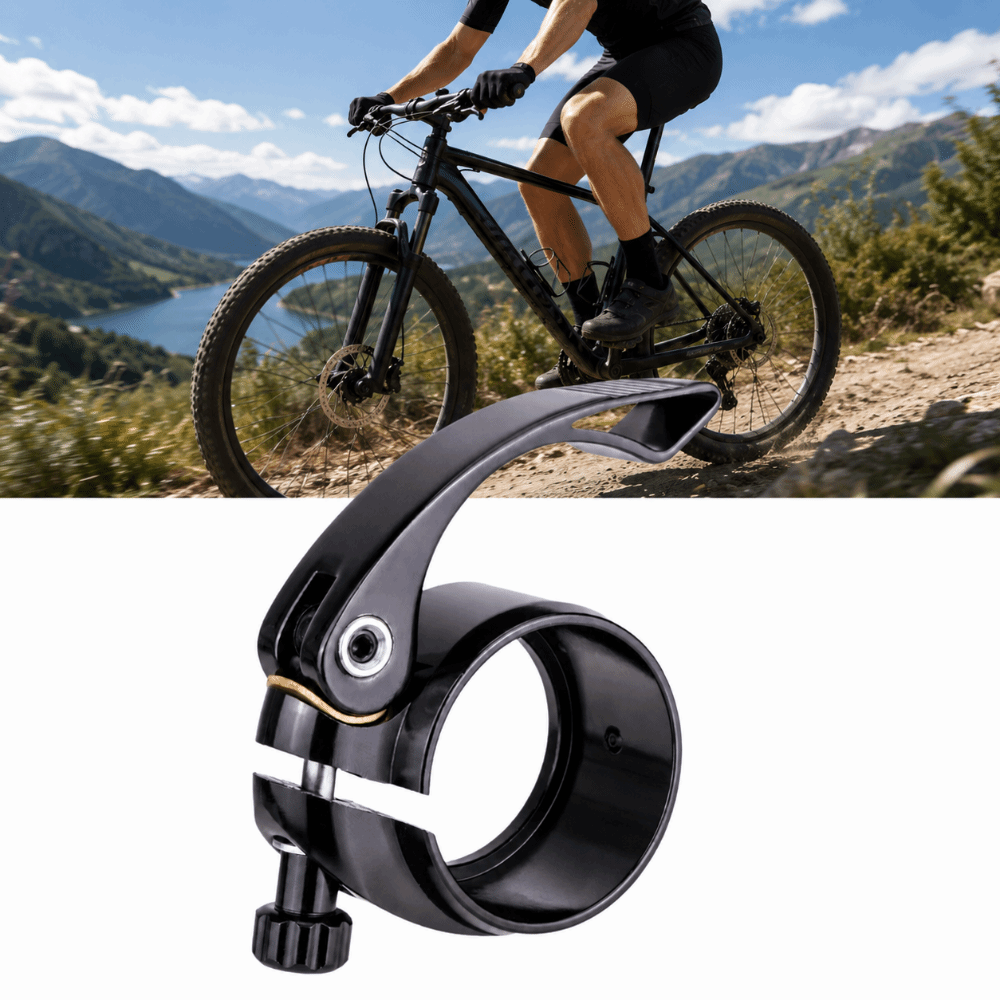 Durable 40.8mm Seat Post Clamp Aluminium Alloy Extended Bolt Design Bike Seat Clamp 46x73.5mm Quick Release Locking Clamp Folding Bikes
