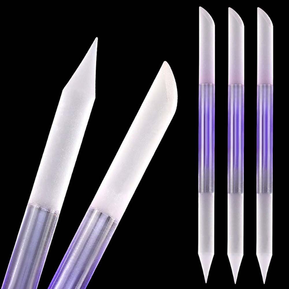 Reusable Durable Gradient color Nail Art Tools Nail Polishing Non-slip Double Sided Nail File Pedicure Tool Glass Cuticle Pusher Cuticle Remover