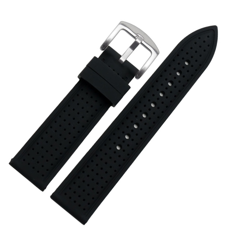【New Trend】Outdoor sports silicone strap Silicone Rubber bracelet 20mm 22mm 24mm watchband mens watch band wristband waterproof belt