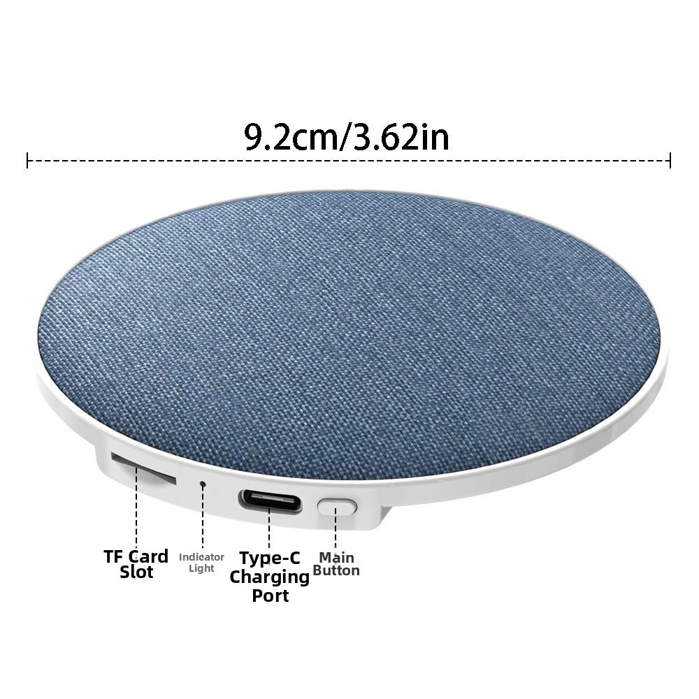 Durable Bluetooth 5.4 Under Pillow Bluetooth Speaker Mini Sleep Aid Wireless Sleeping Speaker Ultra-Thin TF Card Support White Noise Machine Home Use