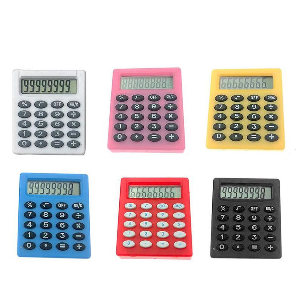Portable Cute Personalized Student Office Electronics Stationery Mini Calculator Pocket Calculator Small Square Calculator Digit Calculator
