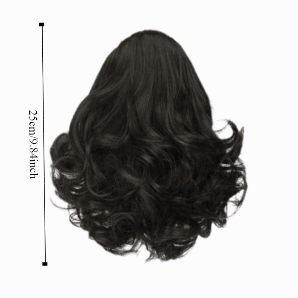 Fashion Synthetic Short Ponytail Chignon Hair Comb Drawstring Wavy Curly Ponytail Fluffy Natural Pony Tail Hairpiece Party