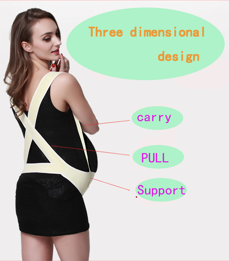 Wenefang Fashion Maternity Care Pregnancy Belly brace waist Belt underwear dress pants Prenatal Pregnant wrist Support women Corset Baby