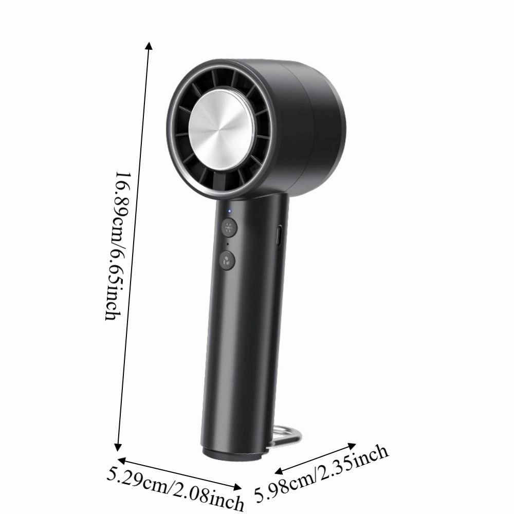 LED Display Cooling Ice Sensation Hurricane Fan Ice Pack/Digital Display High Wind Power Electric Mini Turbo Fan Mountaineering Buckle 5/100 Gear Mini Handheld Fan Cooling Tools