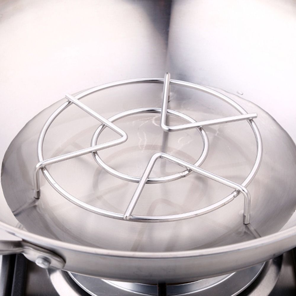 Storage Multifunction Cookware Kitchen Stainless Steel Heat Resistant Trivet Stand Egg Steamer Rack Steamer Steaming Tray
