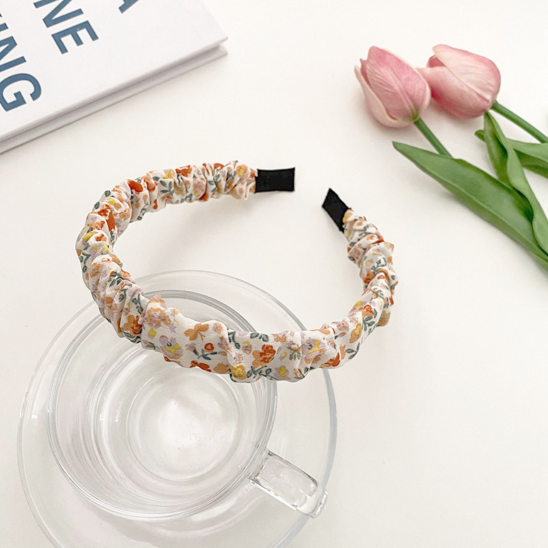 Broken flower headband student small headband cute flower hairpin new headband headdress
