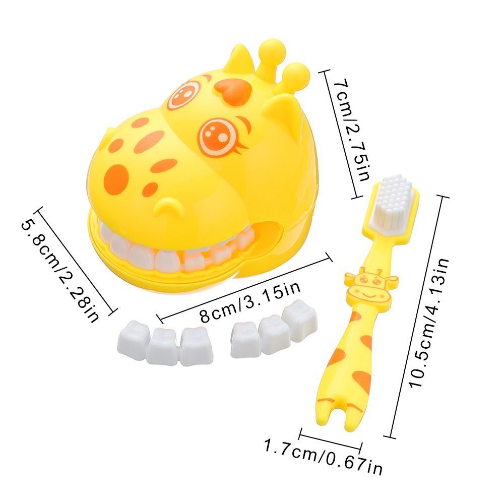 Gifts Children To Be A Doctor Hospital Simulation Dentist Kit Brush Their Simulation Learing Giraffe Modeling Dental Doctor Role-playing Games Set Pretend Play Dentist Check Model Set