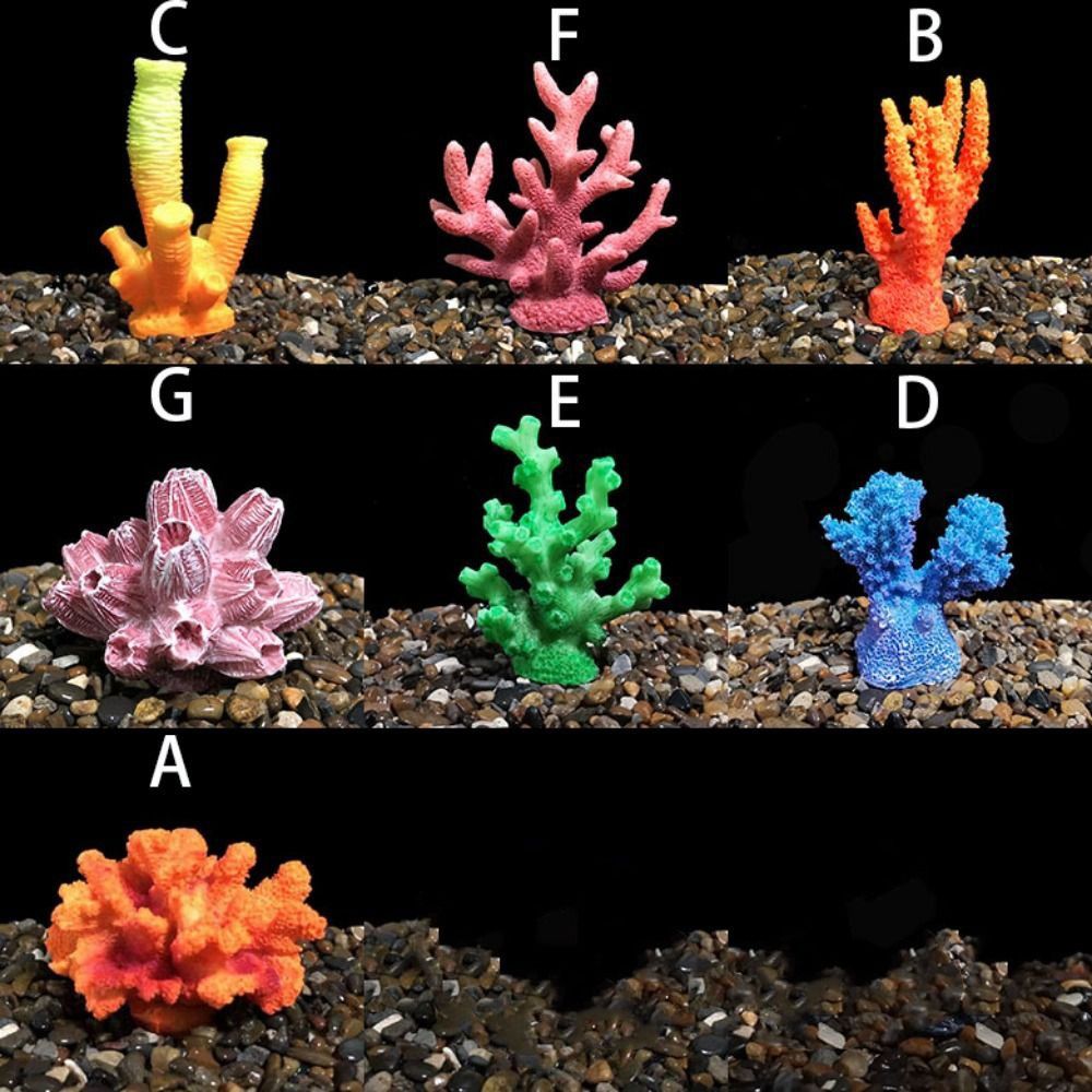 1PC Mini Underwater for Fish Decor Simulation Lifelike Sea Aquarium Reef Aquatic Ornament