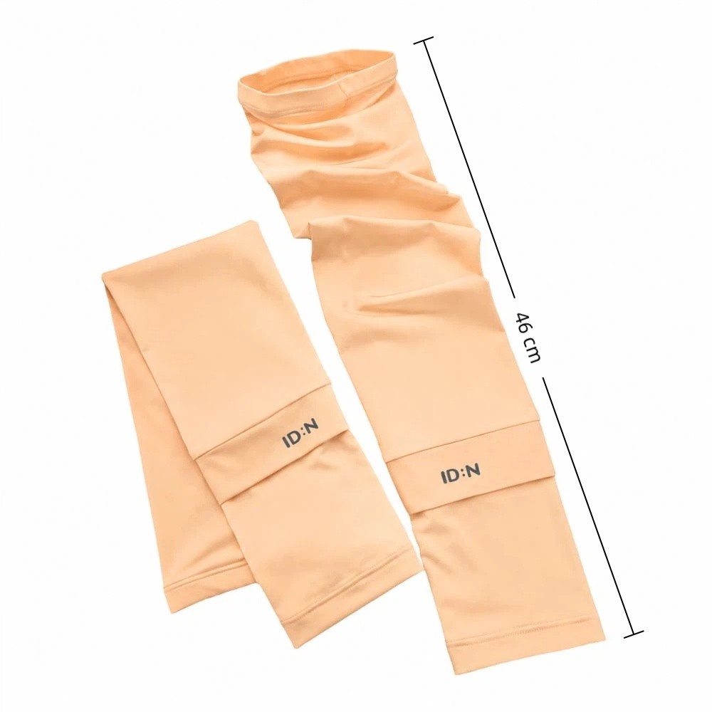 New Long-Sleeved Anti-UV Sleeves Fingerless Elastic Cycling Ice Silk Sleeves Breathable Lightweight Sun Protection Sleeves Summer Cycling Driving