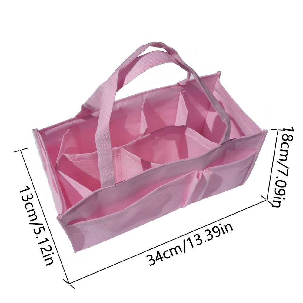 Durable Multi-pocket Diaper Tote Bag Non-woven Fabric Large Capacity Mommy Travel Bag Portable Comfortable Handle Nappy Maternity Handbag Women
