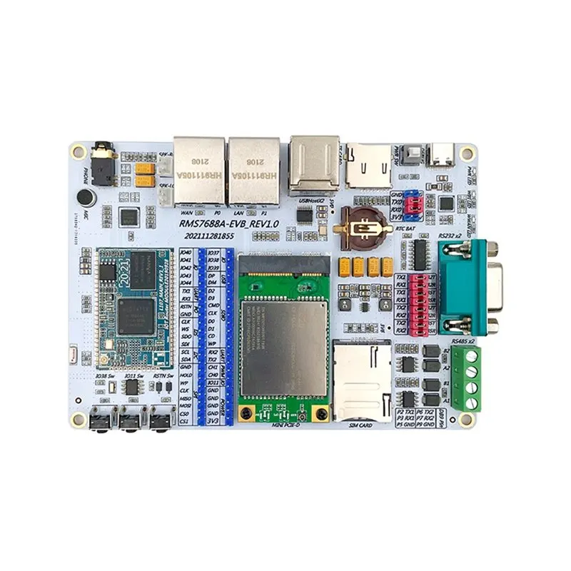 MT7688A Development Board OpenWrt Industrial Control Serial Gateway 16MB+128MB with EC20CEHDLG-MINIPCIE-4G Module