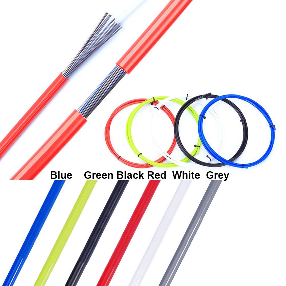 1/2/3m 4mm/5mm Line Pipe MTB Road Shift Cable Wire Bicycle Brake Cables Bike Shifters Derailleur Cable