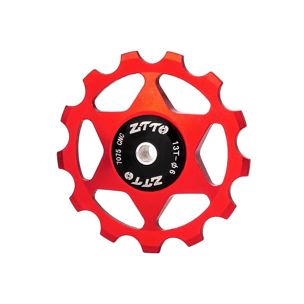11T 13T Idler Bearing Road Bike Bike Guide Roller Bicycle Steel Pulley Bearing Rear Derailleur Pully Transmission Parts Pulley Set Roller Cycling Accessories Steel Bearing Guide Wheels Bicycle Metal Bearing Hot-Rolled Carbon Steel