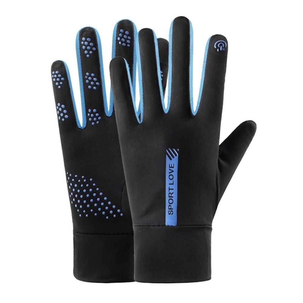 2024 Touch Screen Ice Silk Gloves Anti-uv Breathable Sunscreen Gloves Highly Elastic Half Finger Gloves Outdoor Sports