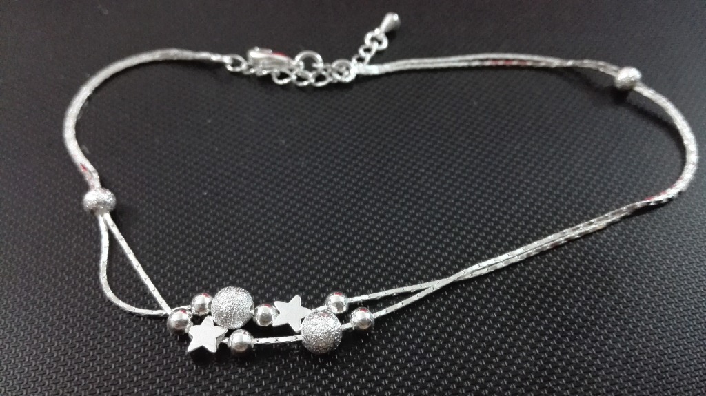 fashion small fresh jewelry anklet cute star silver plated jewelry anklet