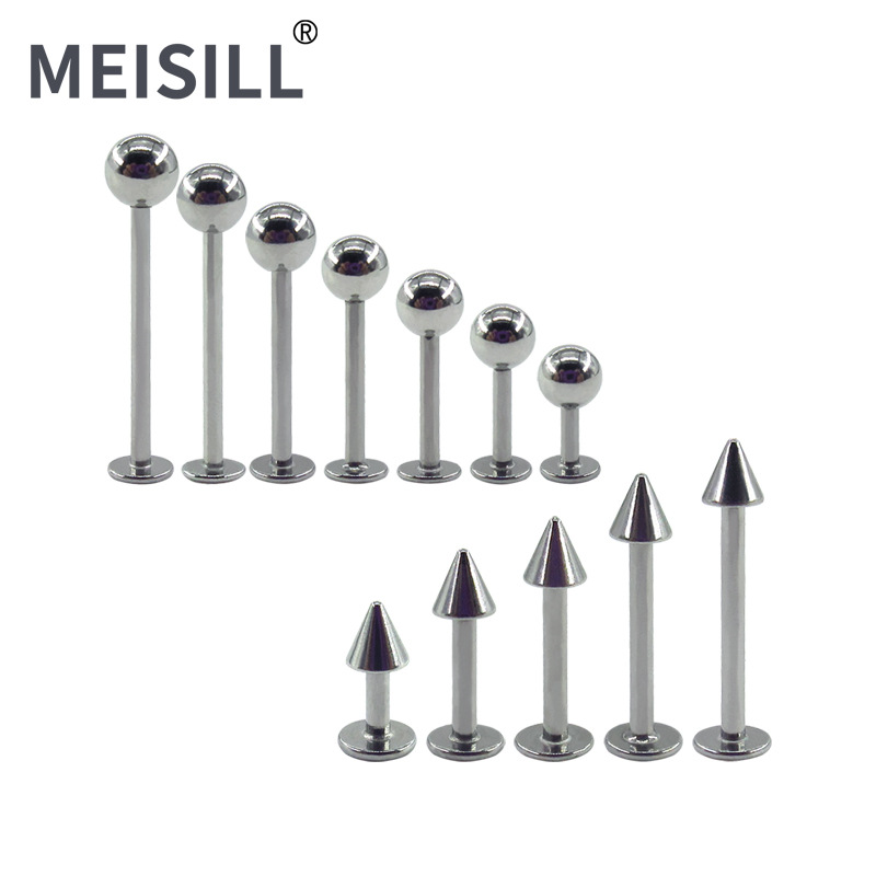 uses it, who praises it】Neon color paint spherical lip nail lip ring ear bone stainless puncture jewelry supply