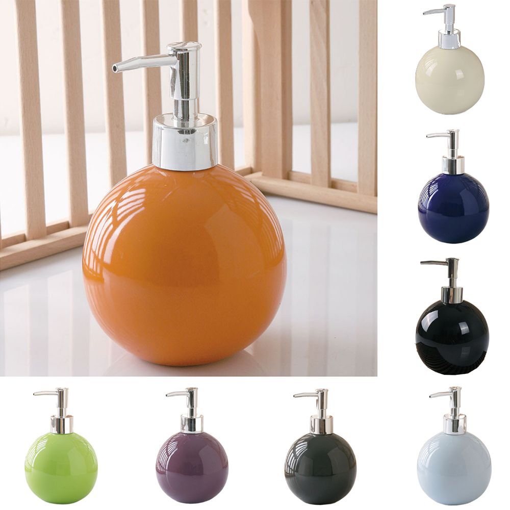 Elegant Empty Ceramic Soap Dispenser Portable Press Type Liquid Pump Bottle Leakproof Refillable Hand Sanitizers Container Kitchen Use