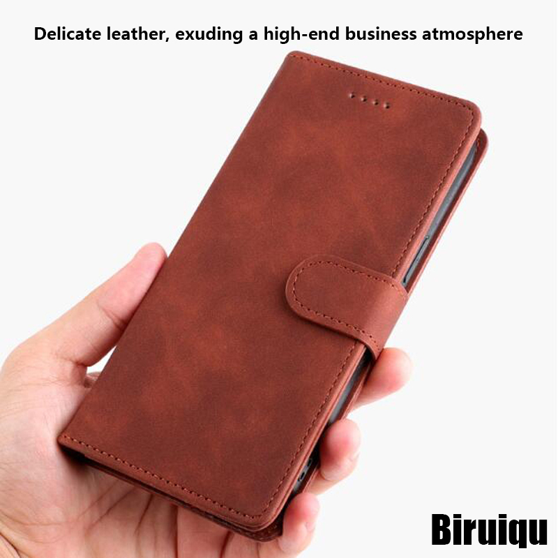 Biruiqu For Samsung Galaxy S25 S25+ S25 Ultra New Business Minimalist Flip Style Leather Anti Fall Protective Back Cover