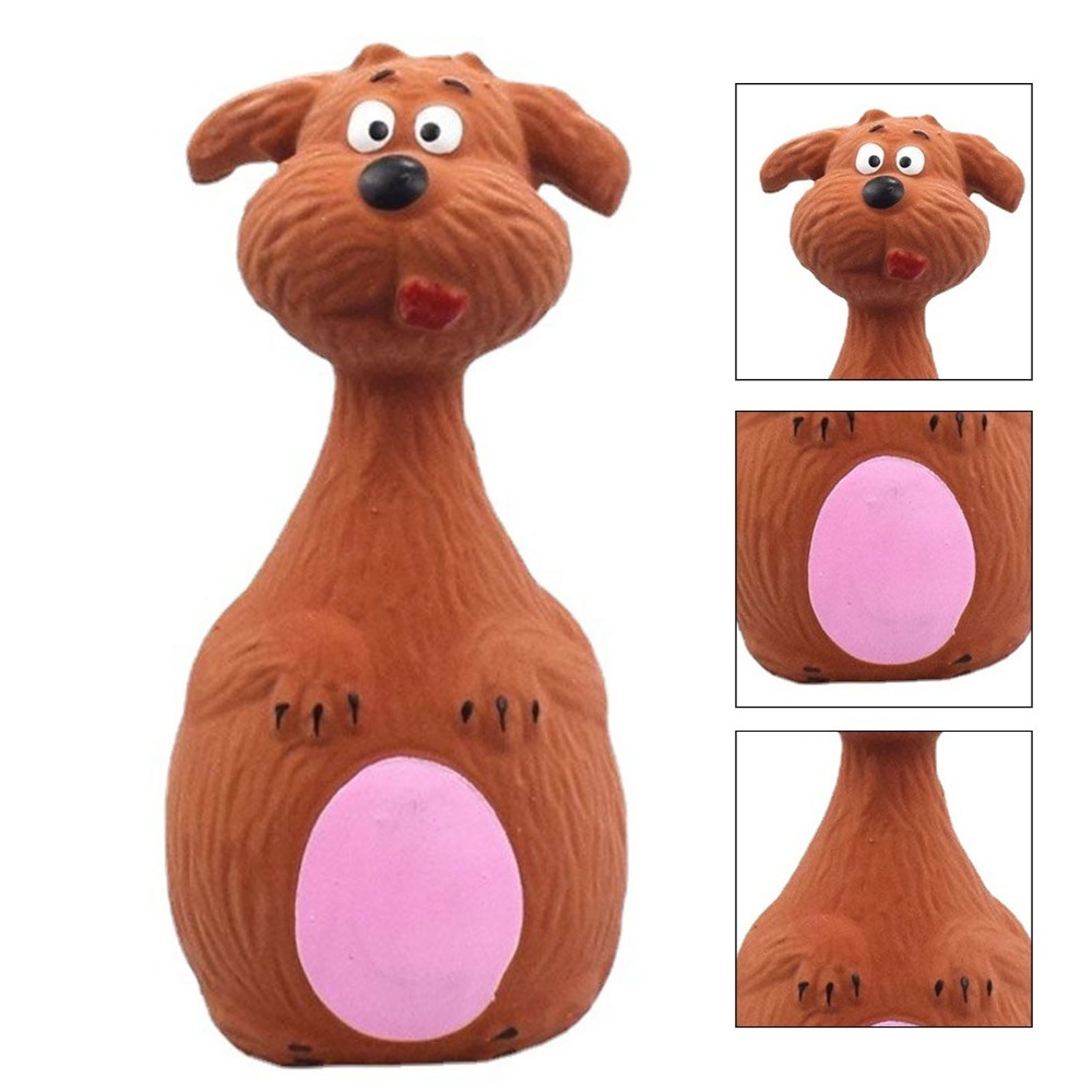 Durable Chewing Natural Latex Latex Dog Toy Bite Tough Assorted Color Puppy Molar Toy Squeaker Built-in Lightweight Portable Squeaky Chew Toy Outdoor Play Time