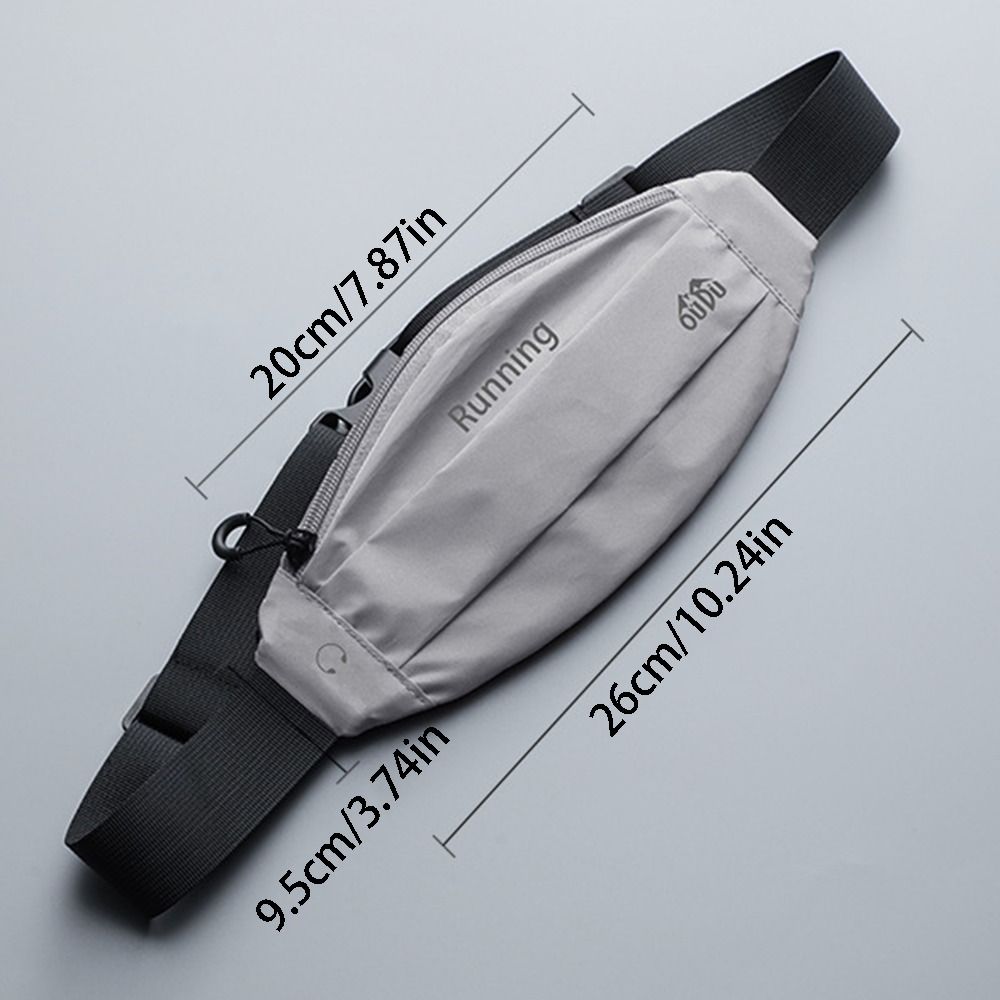 Fitness Bag 7 Inch Reflective Running Bag Close Fitting Elastic Sports Waist Bag Lightweight Portable Mobile Phone Bag Men Women