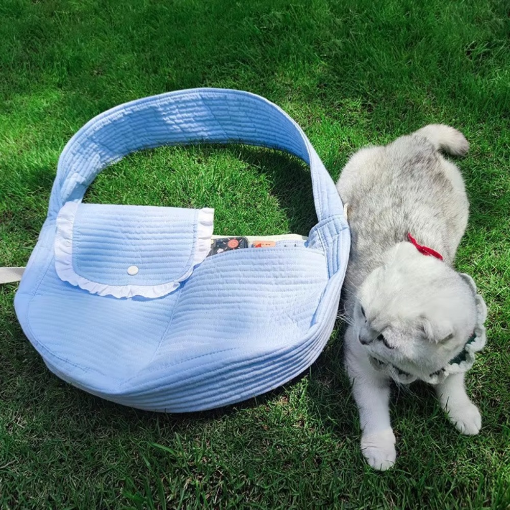 Portable Handmade Pet Backpack Breathable Soft Dog Bag Comfortable Cat Outing Bag Outdoor