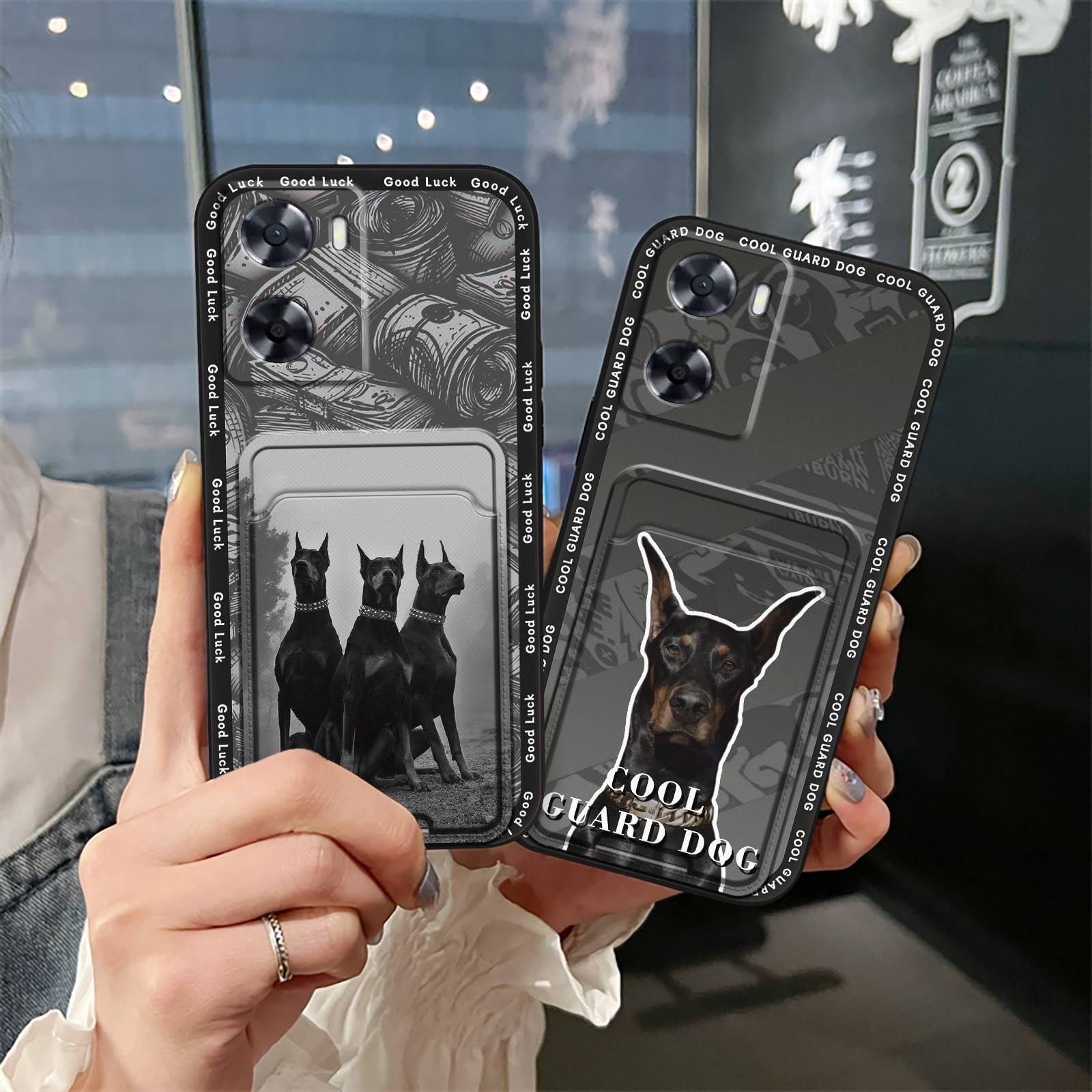 Full wrap Card slot Phone Case For OPPO A57 4G 2022/A57S 4G/A57E 4G/A77 4G/A77S Anti-knock Cute Cartoon Back Cover Cover