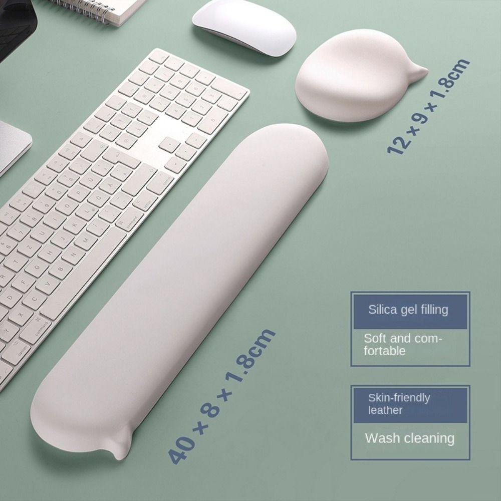 Anti-wear Silicone Wrist Support Mouse Pad Comfortable Soft Mouse Wrist Rest Ergonomic Relax Wrists Keyboard Pad Computer Accessories