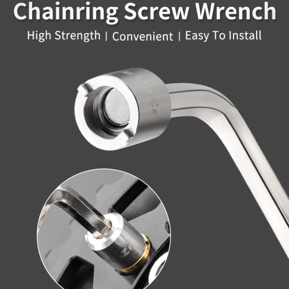 Allen Wrench MTB Chainring Screw Wrench Repair Precision Chainring Screw Removal Durable Multi-Purpose Chainwheel Tool Cycling Accessory