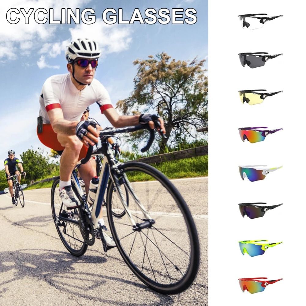 Sports Goggle UV400 Cycling Sunglass HD Lens Windproof UV Resistant Cycling Glass Fashion Half Frame Outdoor Sport Goggle Riding