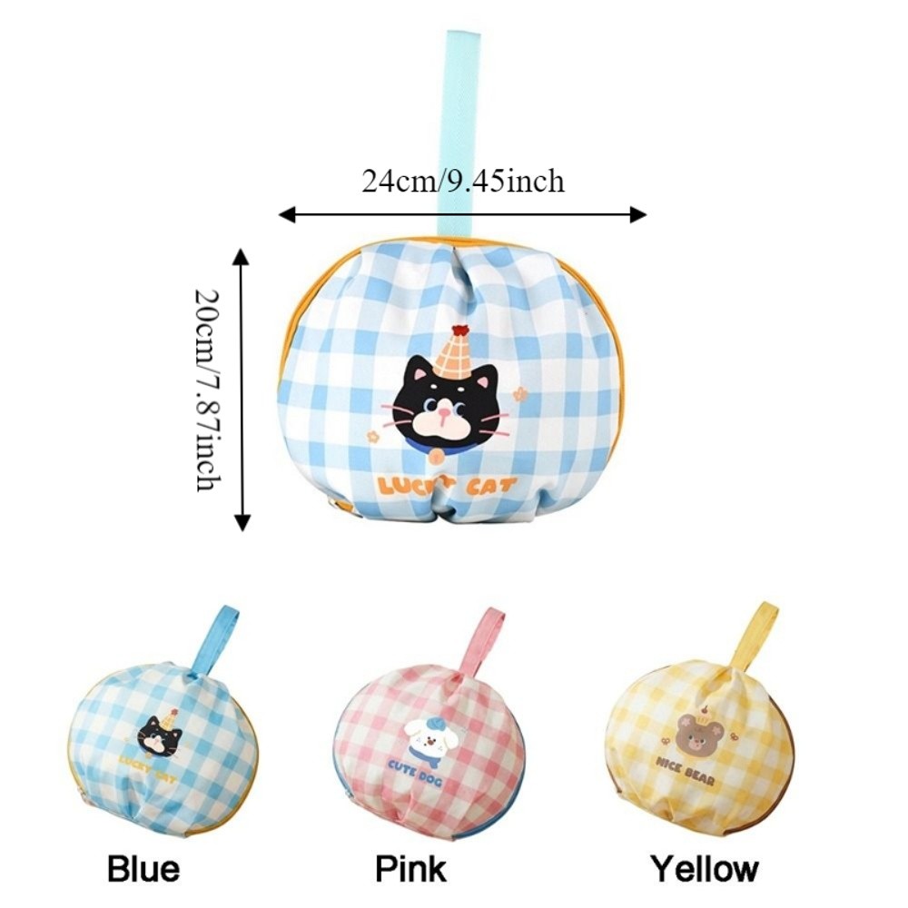 Multi-functional Cartoon Underwear Storage Bag Folding Large Capacity Intimate Clothes Bag Breathable with Zipper Underwear Organizer Toiletry Storage