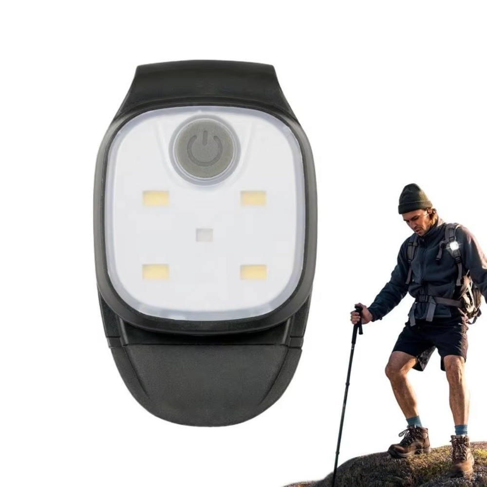Compact 4 Lighting Modes Clip on Lamp for Cap Aglimmer Rechargeable Running Lights Portable Size Long Battery Life Safety Warning Light Emergency Use