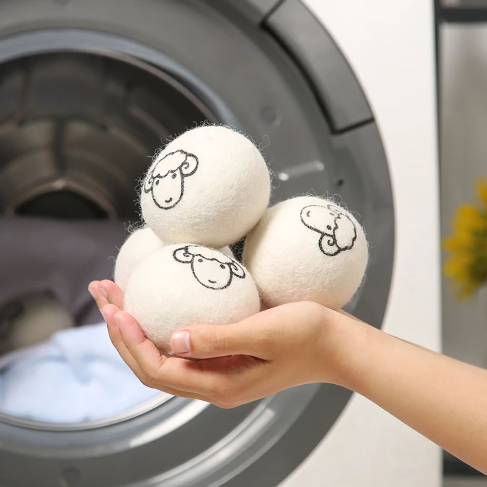 Cute Pattern 2/4/6 pcs/pack Reduce Static Electricity Household Washing Machine Accessories Moisture Absorb Clothes Drying Drying Ball Laundry Products Drying Wool Ball