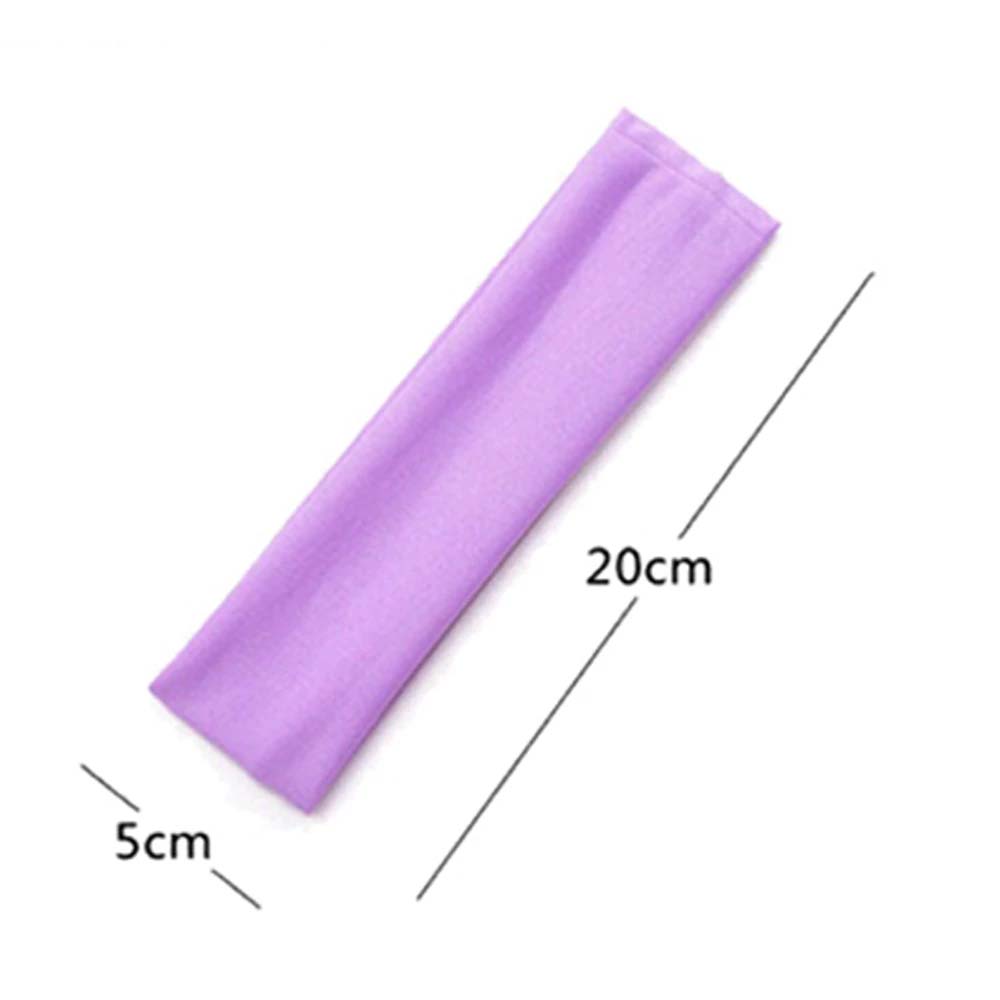Candy Color Women Running Fitness Hair Accessories Sports Hair Bands Elastic Yoga Headband Sweatband