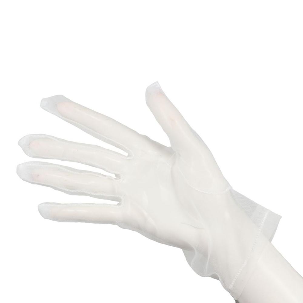 Women Ultra Thin Wedding Black Transparent Opera Gloves Mesh Finger Gloves Short Gloves