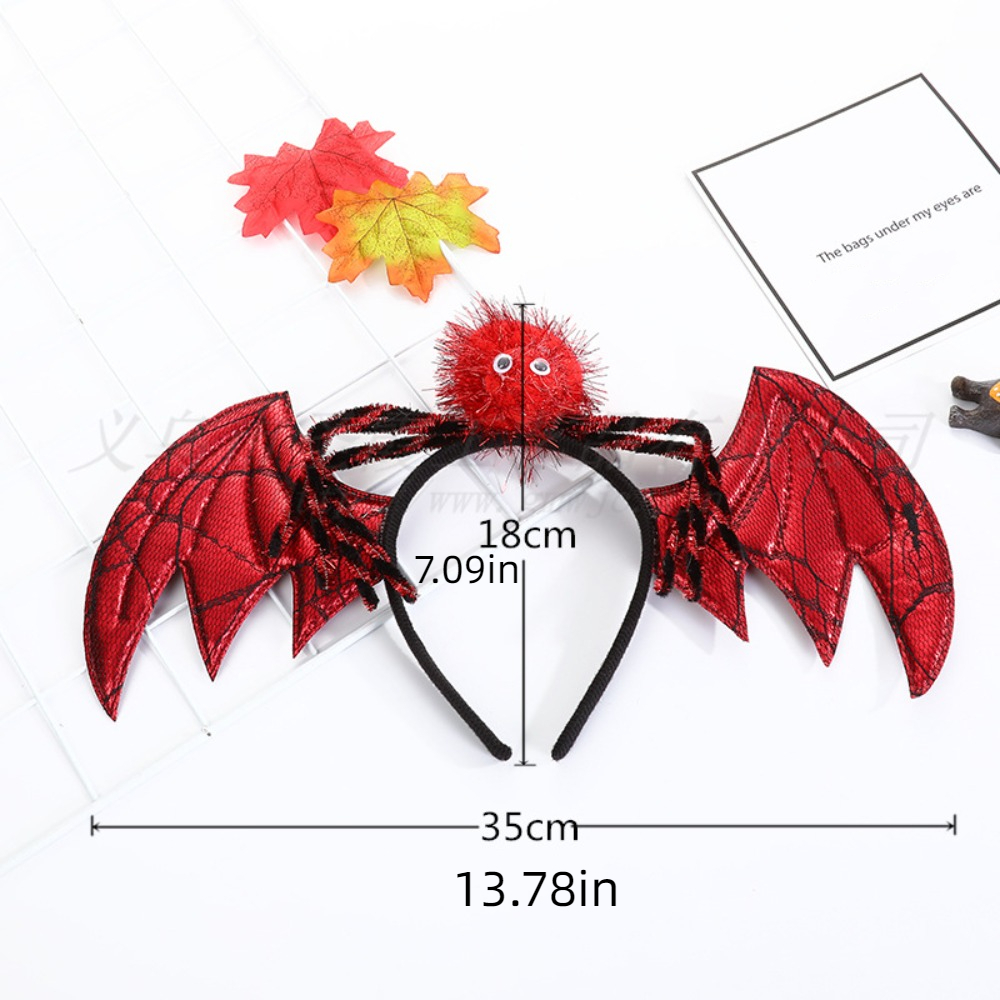 Cute Cloth Halloween Hairband Headwear Headdress Bat Headband Hair Accessories Spider Headband Ladies