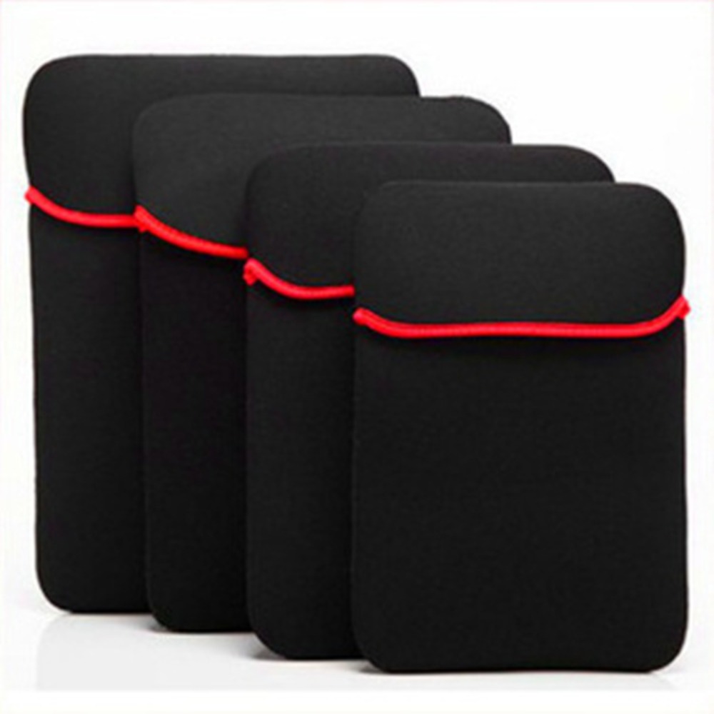 Multifunctional 7-17 Inch Neoprene Soft Sleeve Tablet Case Protective Bag Fall Prevention Neoprene 7-17 Inch PC Case Shockproof Soft Neoprene Laptop Pouch Travel Business Use