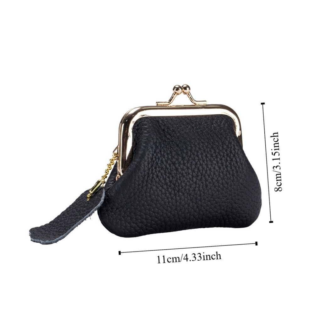 Elegant Jewelry Bag Mini Coin Purse Keys/Lipsticks/Earphone Storage Kiss Lock Wallet Solid Color Portable Small Item Bag Girls