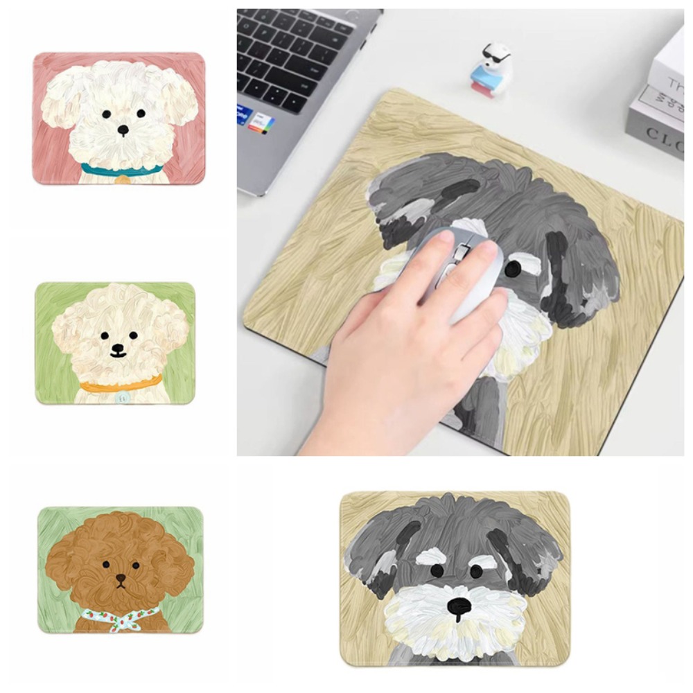 Portable Keyboard Mats Cartoon Mouse Pad Desk Mat Cartoon Dog Mouse Mat Cute Rubber Keyboard Mat Computer Accessories