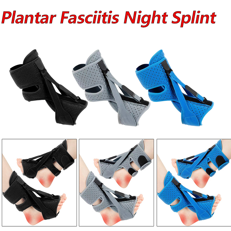 Zhitian Luxury 1/2PCS Plantar Fasciitis Night Splint Adjustable Foot Drop Orthosis Stabilizer Brace Support Pain Relief with Arch Support Ankle