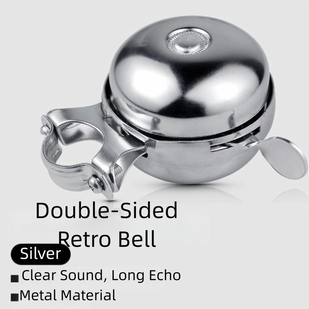 Durable Metal Bicycle Alarm Bell Black Gold Lightweight Retro Bells Loud Horn Cycling Handlebar