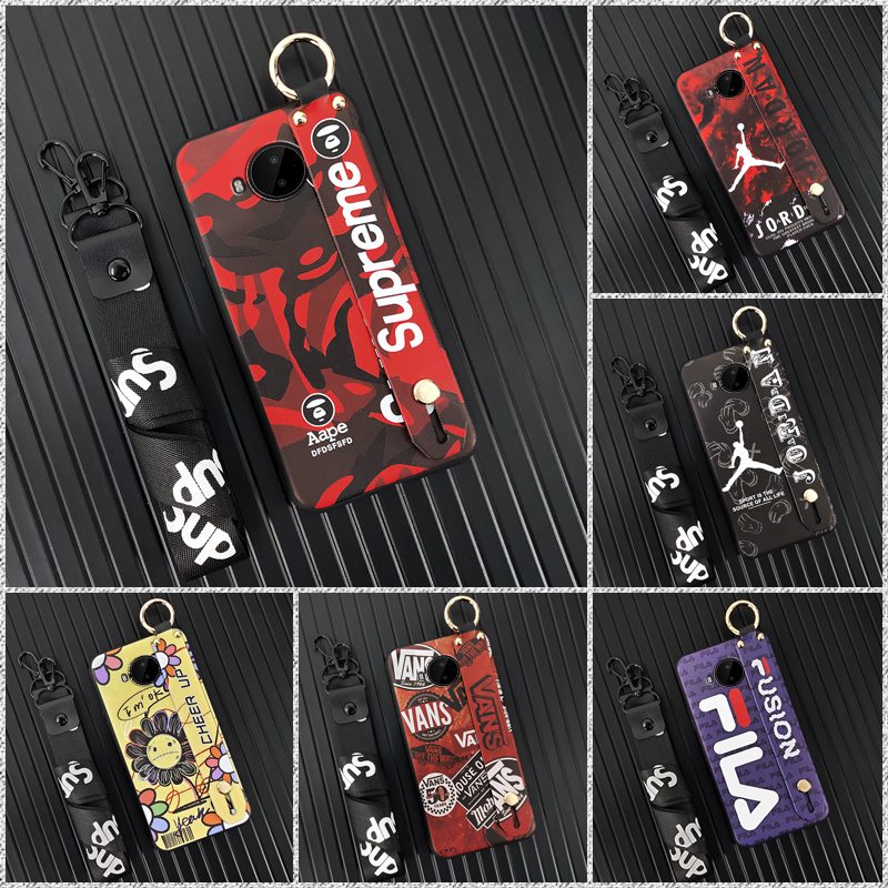 Fashion Design Shockproof Phone Case For Nokia C20 Plus ring Wristband Silicone trendy Wrist Strap Phone Holder Cool