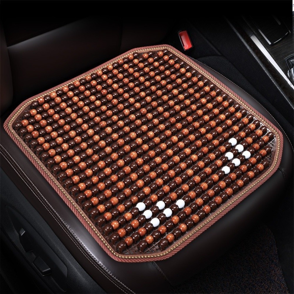 Universal 42x42cm Wooden Beads Pad Summer Breathable Designs Wooden Bead Cushion Handwoven Pad Non-slip Car Seat Cushion For Home Office Car